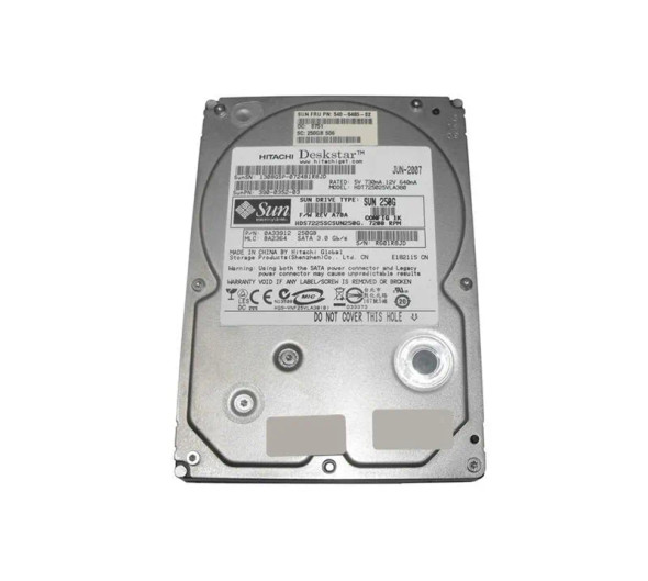 HDS7225SCSUN250G - Sun 250GB 7200RPM SATA 3Gb/s 3.5-inch Hard Drive