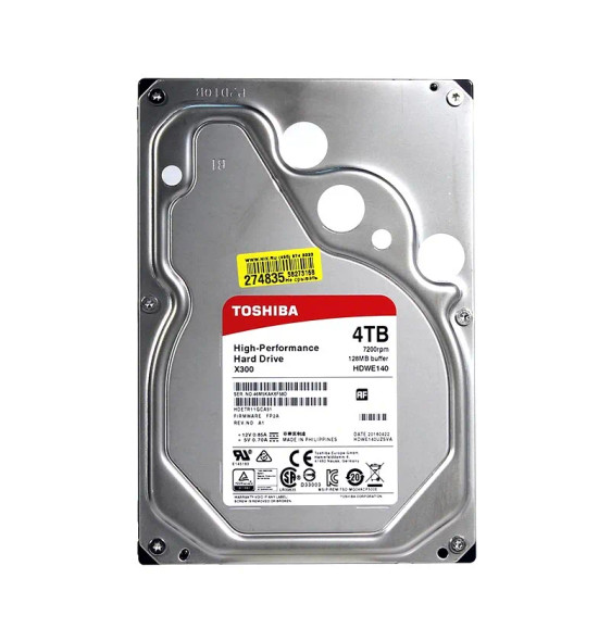 HDWE140EZSTA - Toshiba 4TB 7200RPM SATA 6Gb/s 128MB Cache 3.5-inch Hard Drive