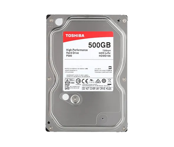 HDWD105XZSTA - Toshiba 500GB 7200RPM SATA 6Gb/s 64MB Cache 3.5-inch Hard Drive