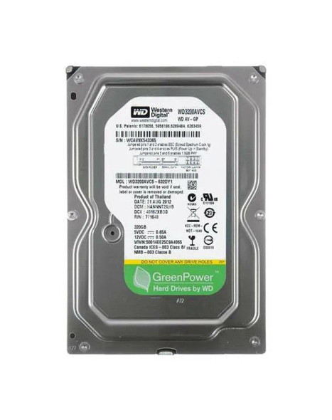 WD3200AVCS - Western Digital AV-GP 320GB 5400RPM SATA 3Gb/s 16MB Cache 3.5-inch Hard Drive