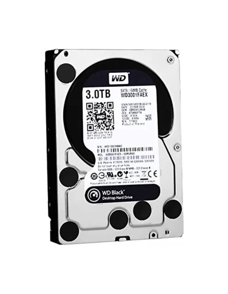 WD3001FAEX - Western Digital Black 3TB 7200RPM SATA 6Gb/s 64MB Cache 3.5-inch Hard Drive