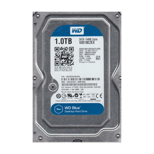 WD10EZEX-00M2NA0 - Western Digital Blue 1TB 7200RPM SATA 6Gb/s 64MB Cache 3.5-inch Hard Drive