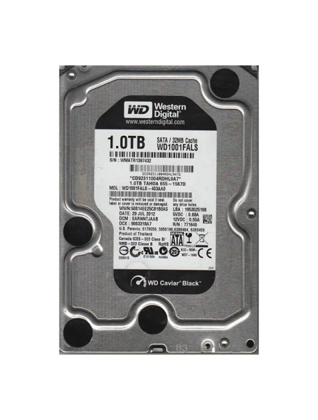 WD1001FALS-403AA0 - Western Digital Caviar Black 1TB 7200RPM SATA 3Gb/s 32MB Cache 3.5-inch Hard Drive