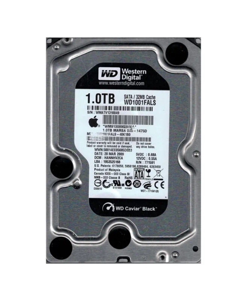 WD1001FALS-40K1B0 - Western Digital Caviar Black 1TB 7200RPM SATA 3Gb/s 32MB Cache 3.5-inch Hard Drive