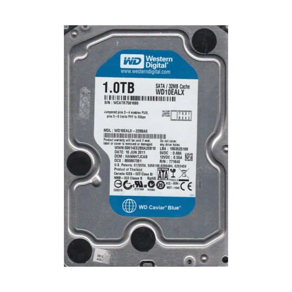 WD10EALX-229BA0 - Western Digital Caviar Blue 1TB 7200RPM SATA 6Gb/s 32MB Cache 3.5-inch Hard Drive