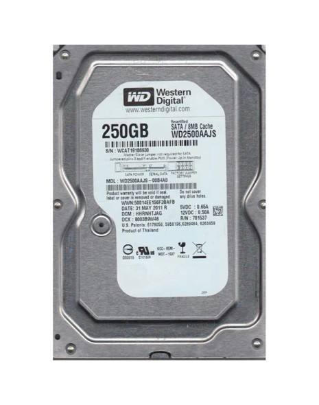 WD2500AAJS-00B4A0 - Western Digital Caviar Blue 250GB 7200RPM SATA 3Gb/s 8MB Cache 3.5-inch Hard Drive
