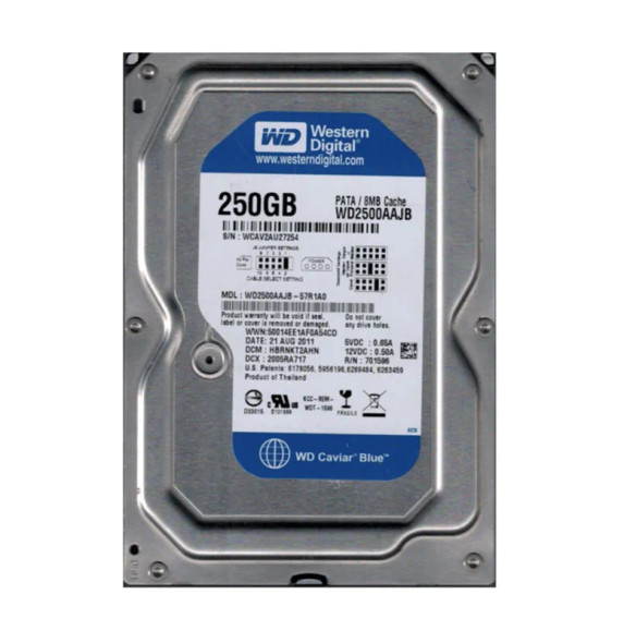 WD2500AAJB-57R1A0 - Western Digital Caviar Blue 250GB PATA 7200RPM8MB Cache 3.5-inch Hard Drive