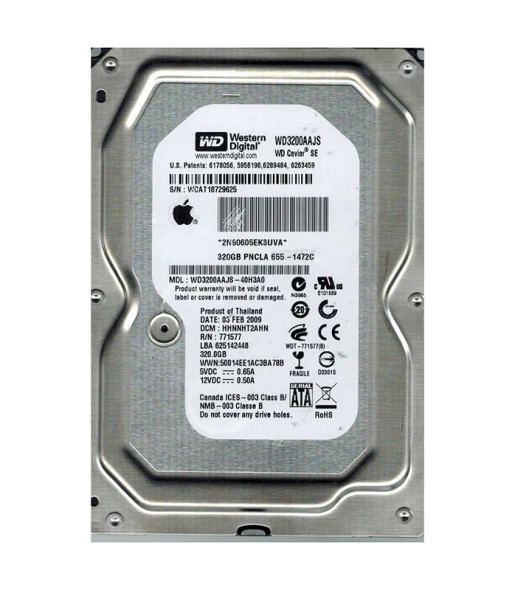 WD3200AAJS-40H3A0 - Western Digital Caviar Blue 320GB 7200RPM SATA 3Gb/s 8MB Cache 3.5-inch Hard Drive