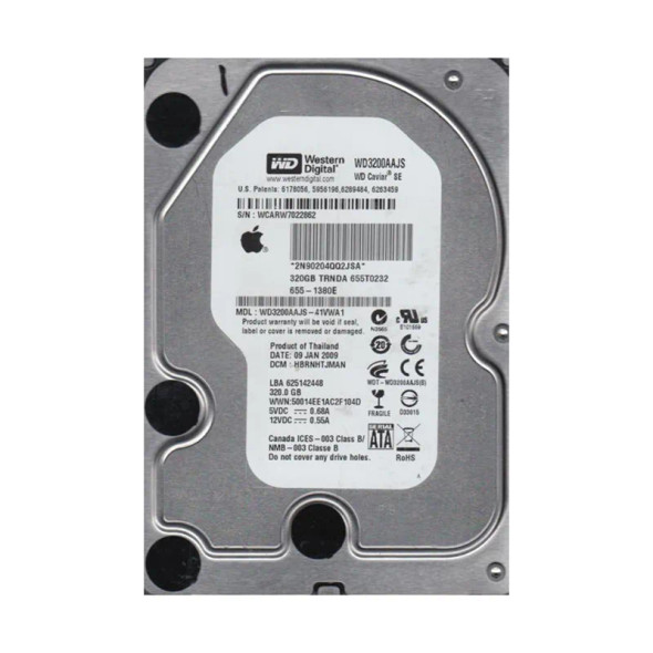 WD3200AAJS-41VWA1 - Western Digital Caviar Blue 320GB 7200RPM SATA 3Gb/s 8MB Cache 3.5-inch Hard Drive