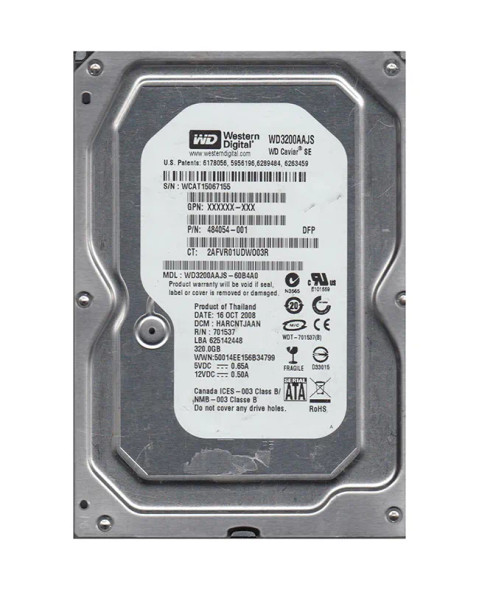 WD3200AAJS-60B4A0 - Western Digital Caviar Blue 320GB 7200RPM SATA 3Gb/s 8MB Cache 3.5-inch Hard Drive