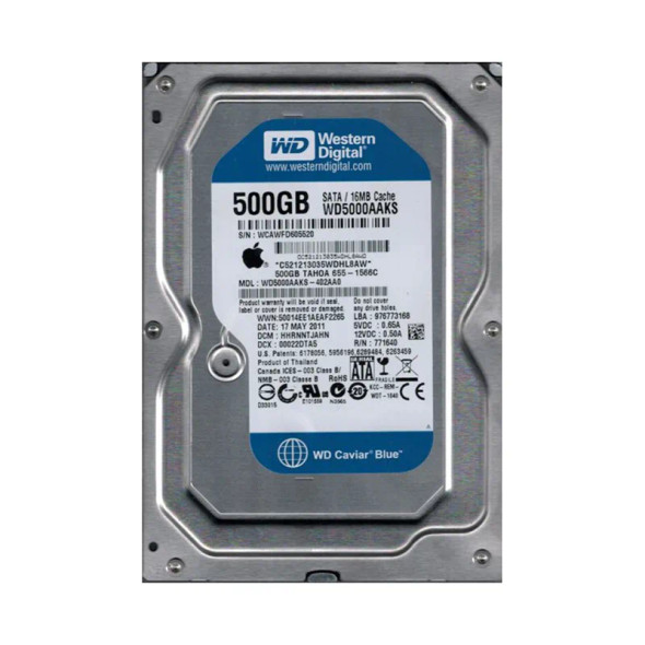 WD5000AAKS-402AA0 - Western Digital Caviar Blue 500GB 7200RPM SATA 3Gb/s 16MB Cache 3.5-inch Hard Drive