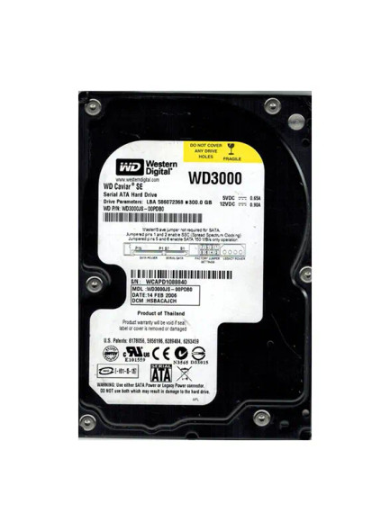 WD3000JS-00PDB0 - Western Digital Caviar SE 300GB 7200RPM SATA 3Gb/s 8MB Cache 3.5-inch Hard Drive