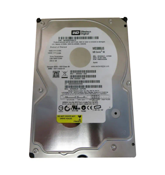 WD3000JS-22PDB0 - Western Digital Caviar SE 300GB 7200RPM SATA 3Gb/s 8MB Cache 3.5-inch Hard Drive