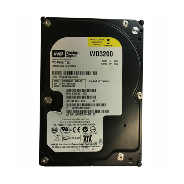 WD3200JD-60KLB0 - Western Digital Caviar SE 320GB 7200RPM SATA 1.5Gb/s 8MB Cache 3.5-inch Hard Drive