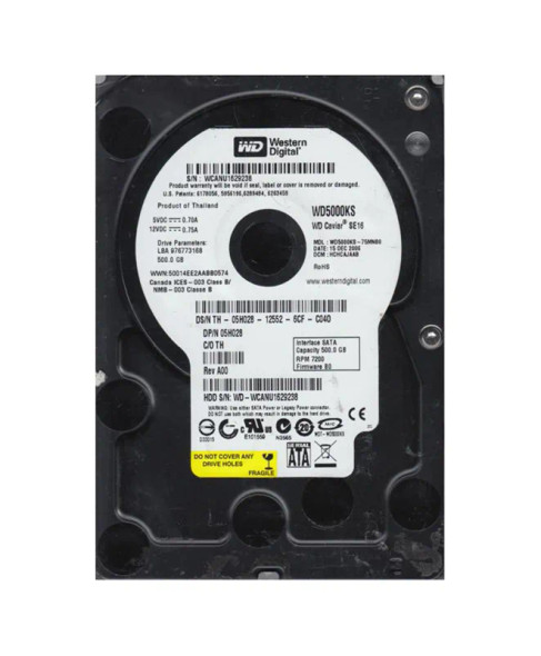WD5000KS-75MNB0 - Western Digital Caviar SE16 500GB 7200RPM SATA 3Gb/s 16MB Cache (CE) 3.5-inch Hard Drive