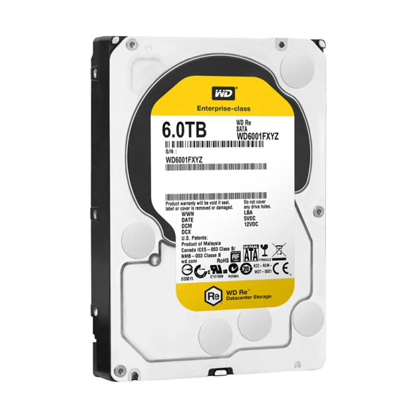 WD6001FXYZ - Western Digital Re 6TB 7200RPM SATA 6Gb/s 128MB Cache 3.5-inch Hard Drive