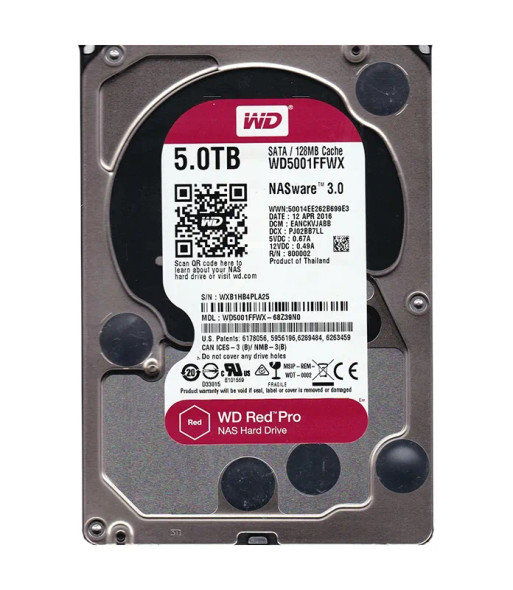 WD5001FFWX-68Z39N0 - Western Digital Red Pro 5TB 7200RPM SATA 6Gb/s 128MB Cache 3.5-inch Hard Drive