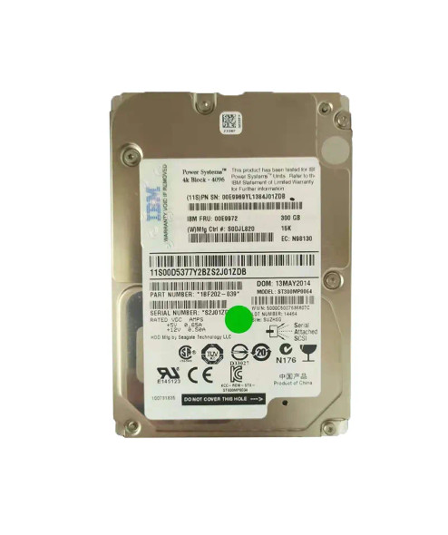 00E9969 - IBM 300GB 15000RPM SAS 6Gb/s 2.5-inch Hard Drive with Tray