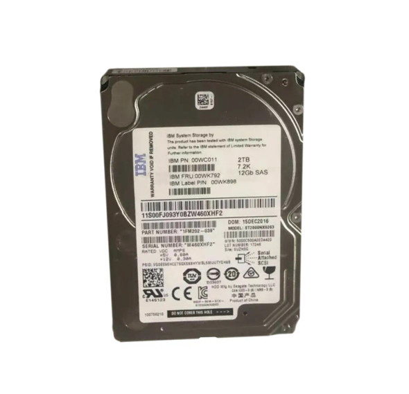 00WC011 - Lenovo 2TB 7200RPM SAS 12Gb/s 2.5-inch Hard Drive