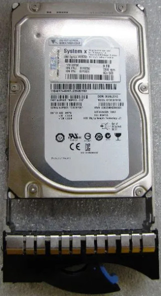 00Y2473 - IBM 3TB 7200RPM SAS 6Gb/s 3.5-inch Hard Drive