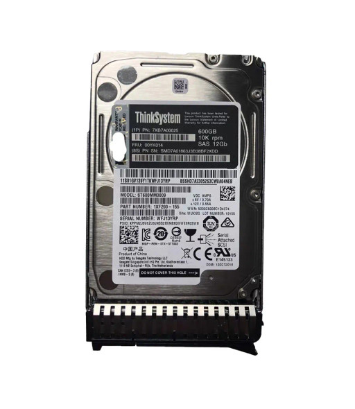 00YK014 - Lenovo 600GB 10000RPM SAS 12Gb/s Hot-Swappable (512n) 2.5-inch Hard Drive