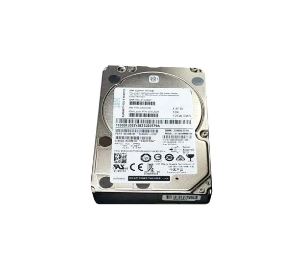 01AC598 - IBM 1.8TB 10000RPM SAS 12Gb/s 2.5-inch Hard Drive with Tray for Storwize V5000 G2
