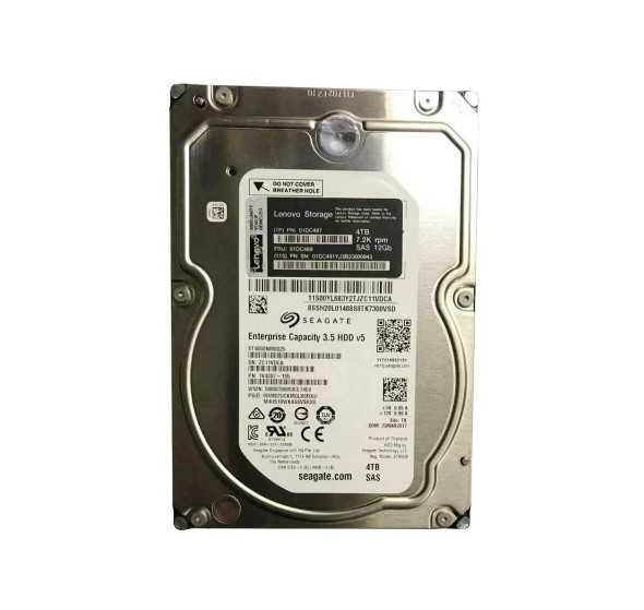 01DC489 - Lenovo 4TB 7200RPM SAS 12Gb/s Nearline 128MB Cache 3.5-inch Hard Drive
