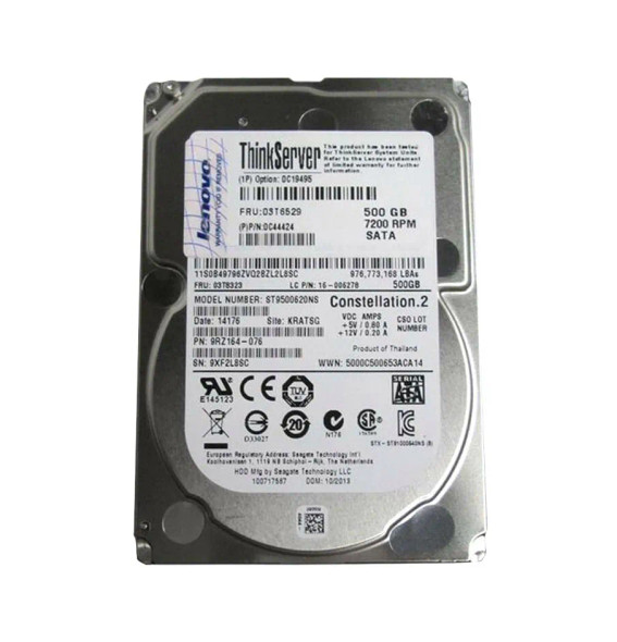 03T6529 - Lenovo 500GB 7200RPM SATA 6.0 Gb/s 2.5-inch 64MB Cache Hot-Swappable Hard Drive