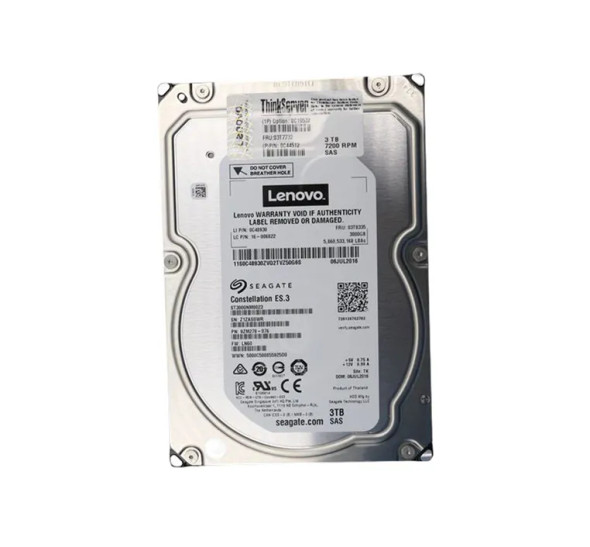 03T7732 - Lenovo 3TB 7200RPM SAS 6Gb/s 128MB Cache 3.5-inch Hard Drive