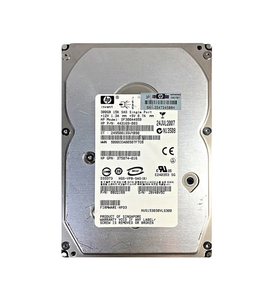 0B22168 - Hitachi 300GB 15000RPM 3.5-inch 16MB Cache SAS 3Gb/s Hard Drive