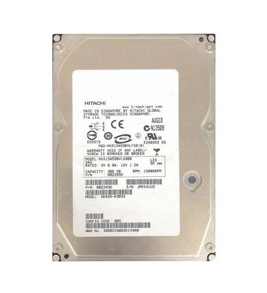 0B23492 - HGST Ultrastar 15K450 300GB 15000RPM SAS 3Gb/s 16MB Cache 3.5-inch Hard Drive