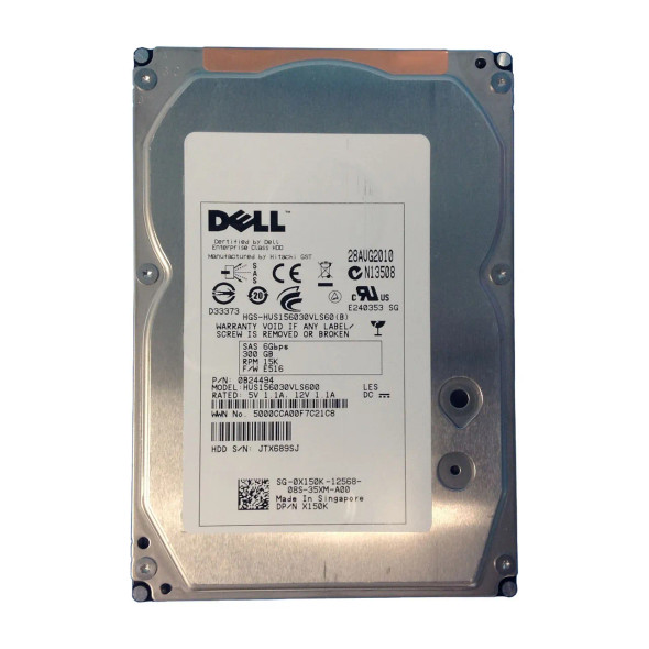 0B24494 - HGST Ultrastar 15K600 300GB 15000RPM 64MB Cache SAS 6Gb/s 3.5-inch Hard Drive