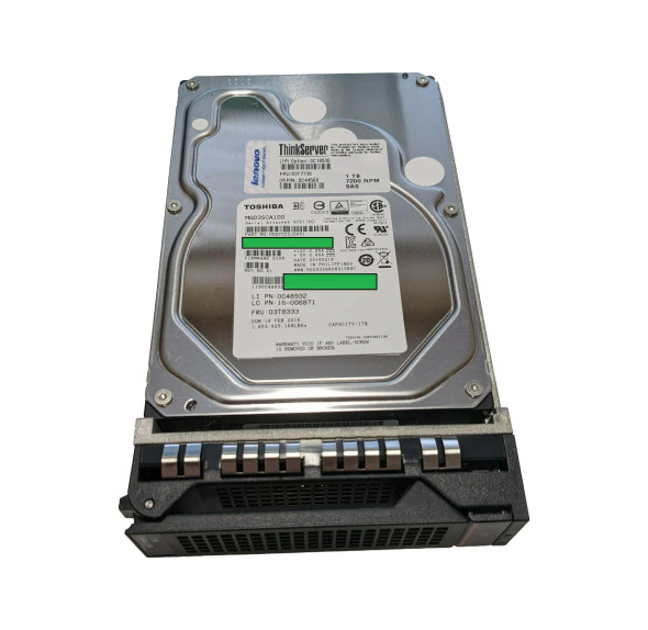 0C44508 - Lenovo 1TB 7200RPM SAS 6Gb/s 64MB Cache 3.5-inch Hard Drive