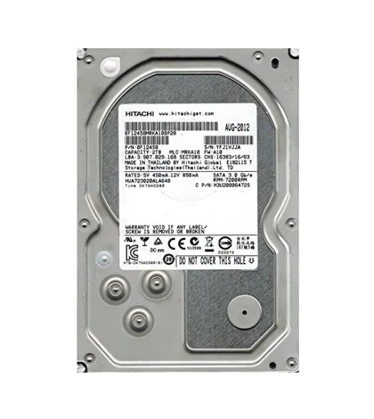 0F12458 - HGST Ultrastar 7K3000 Series 2TB 7200RPM SATA 6Gb/s 64MB Cache (512e) 3.5-inch Hard Drive