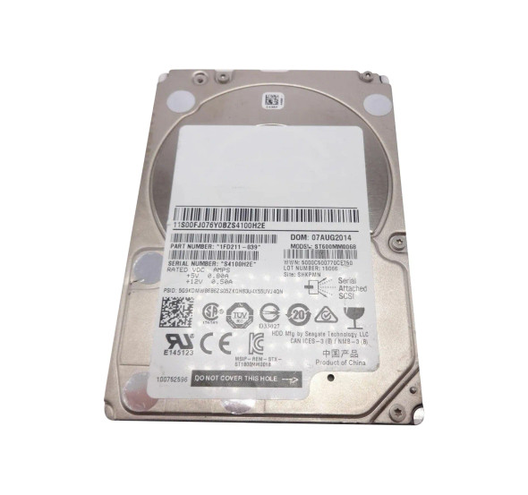 1FD211-039 - Seagate Enterprise Performance 10K.8 600GB 10000RPM 128MB Cache SAS 12Gb/s (Secure Encryption) 2.5-inch Hard Drive