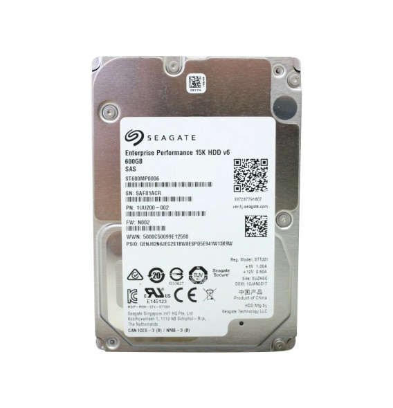 1UU200-002 - Seagate Exos 15E900 Series 600GB 15000RPM SAS 12Gb/s 256MB Cache (512n) 2.5-inch Hard Drive
