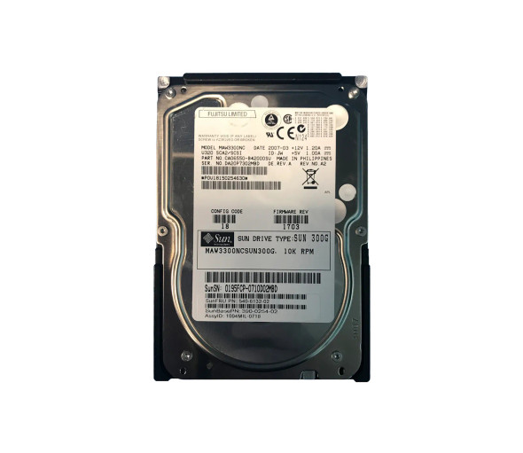 3900254-02 - Sun 300GB 10000RPM Ultra-320 SCSI Hot-Swappable 3.5-inch Hard Drive