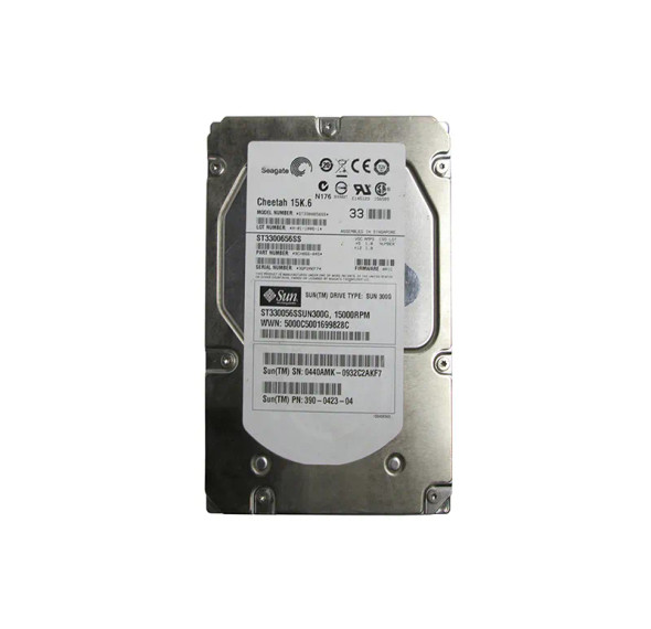 390-0423-02 - Sun 300GB 15000RPM SAS 3Gb/s Hot-Swappable 16MB Cache 3.5-inch Hard Drive