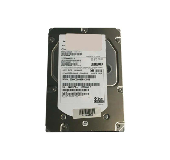 390-0463-04 - Sun 600GB 15000RPM SAS 6Gb/s Hot-Swappable 16MB Cache 3.5-inch Hard Drive