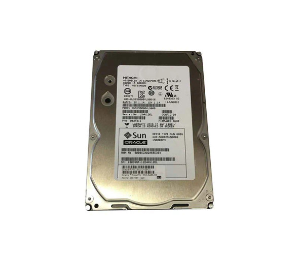 390-0483-02 - Sun 600GB 15000RPM SAS 6Gb/s Hot-Swappable 16MB Cache 3.5-inch Hard Drive