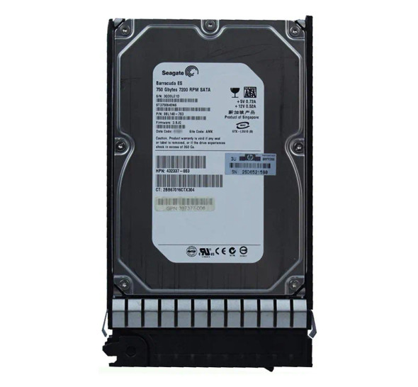 397377-006 - HP 750GB SATA 3Gb/s Midline 7200RPM Hot-Swappable 3.5-inch Hard Drive