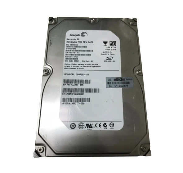 397377-009 - HP 750GB 7200RPM SATA 1.5Gb/s Midline Hot-Swappable 3.5-inch Hard Drive