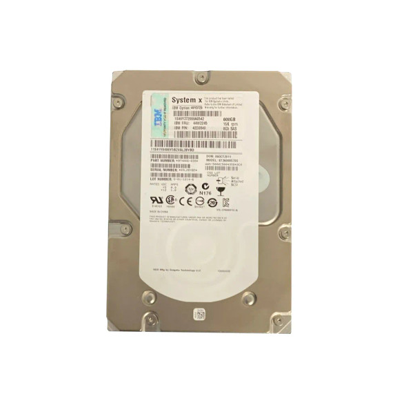 42D0849 - IBM 600GB 15000RPM SAS 6Gb/s 16MB Cache 3.5-inch Hard Drive