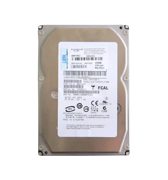 44X2451 - IBM 450GB 15000RPM Fibre Channel 4Gb/s Hot-Swappable 3.5-inch Hard Drive with Tray