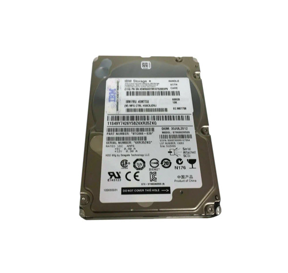 45W9603 - IBM 600GB 10000RPM SAS 6Gb/s 2.5-inch Hard Drive
