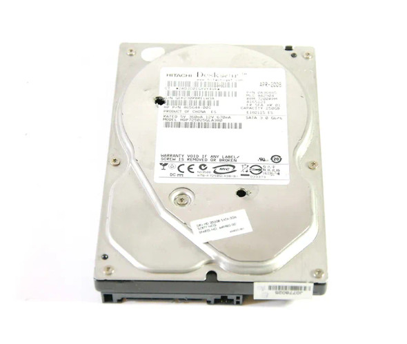 465644-001 - HP 250GB 7200RPM SATA 3Gb/s Hot-Pluggable NCQ 3.5-inch Hard Drive