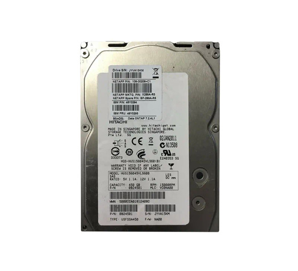 46Y0294 - NetApp 450GB 15000RPM SAS 6Gb/s 64MB Cache 3.5-inch Hard Drive