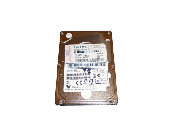 49Y2027 - IBM 600GB 10000RPM SAS 6Gb/s Hot-Swappable 32MB Cache 2.5-inch Hard Drive for System x