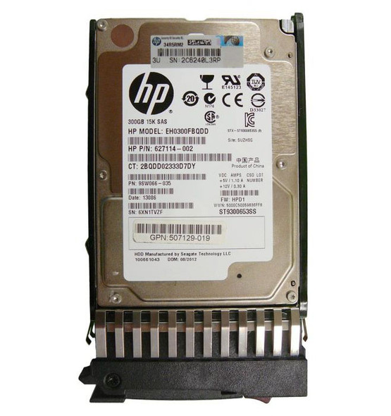 507129-019 - HP 300GB 15000RPM SAS 6Gb/s Hot-Swappable 2.5-inch Hard Drive