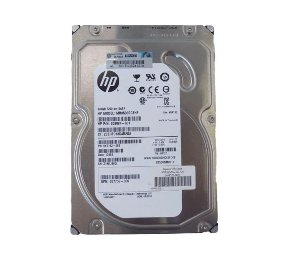 657753-006 - HP 500GB 7200RPM SATA 6Gb/s SC MidLine 3.5-inch Hard Drive